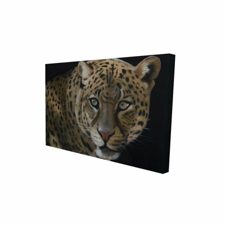 BEGIN HOME DECOR 20 x 30 in. Realistic Fierce Leopard-Print on Canvas 2080-2030-AN418